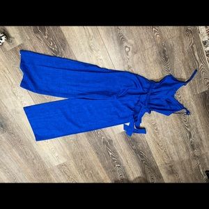 Blue jumpsuit